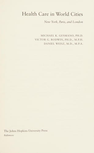 Health care in world cities