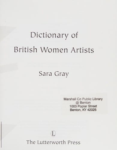 The dictionary of British women artists