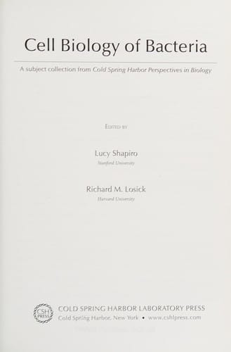 Cell biology of bacteria