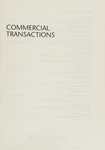 Commercial transactions
