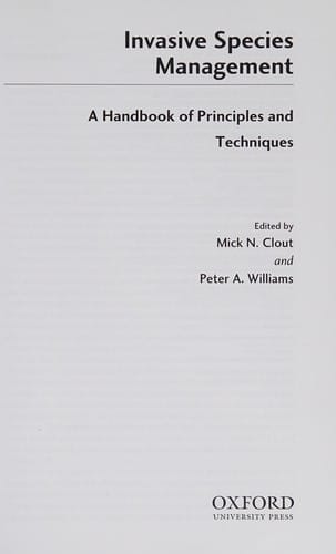 Invasive species management