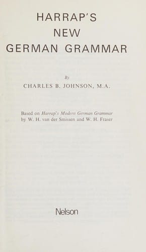 Harrap's new German grammar