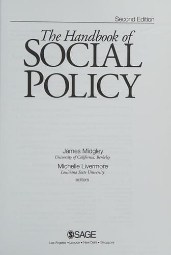 The handbook of social policy