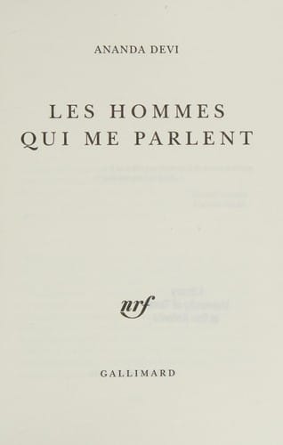 Les hommes qui me parlent