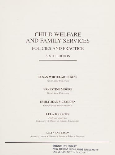Child welfare and family services