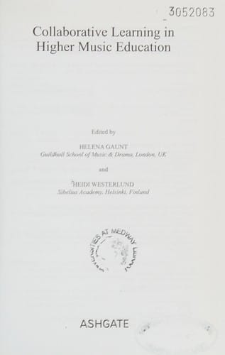 Collaborative learning in higher music education