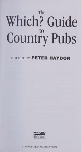 The Which? guide to country pubs