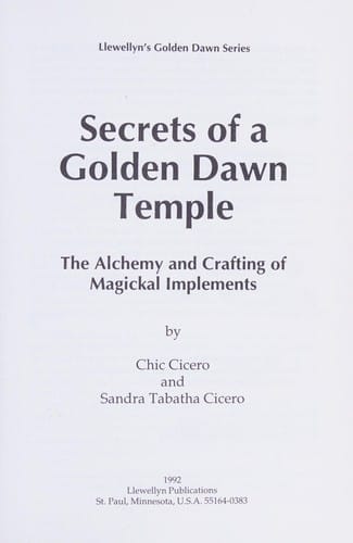Secrets of a Golden Dawn temple