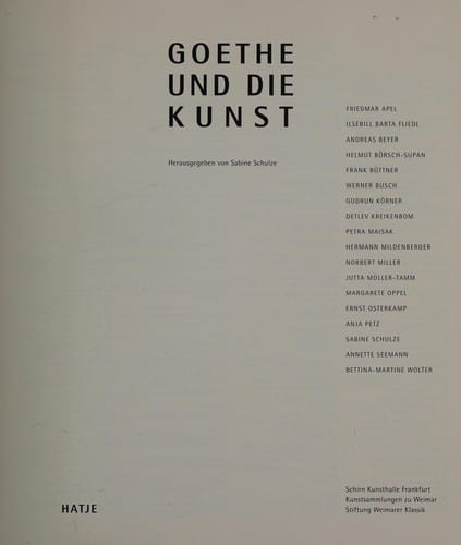 Goethe und die Kunst