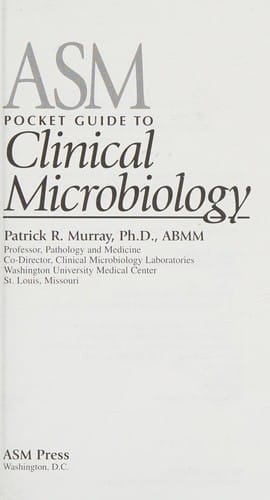 ASM pocket guide to clinical microbiology