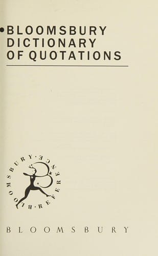 Bloomsbury dictionary of quotations