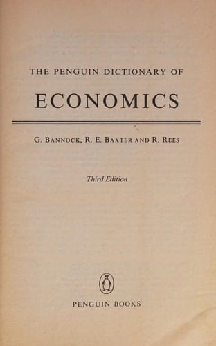 The Penguin dictionary of economics