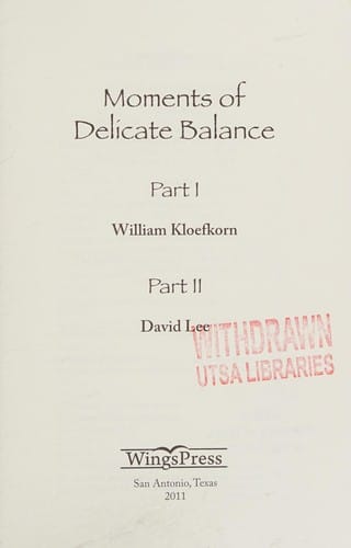 Moments of delicate balance