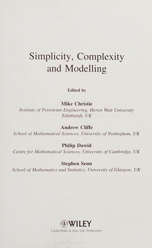 Simplicity, complexity, and modelling