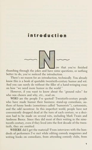 The Comedy quote dictionary