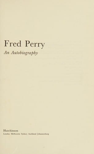Fred Perry, an autobiography