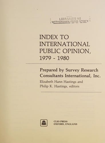 Index to international public opinion