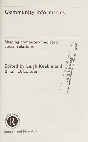 Community informatics