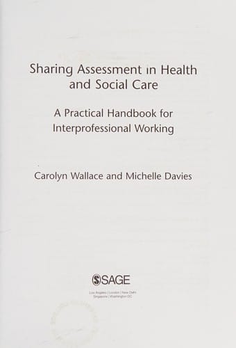 Sharing assessment in health and social care