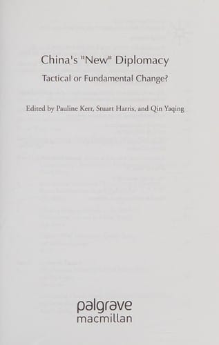 China's 'new' diplomacy