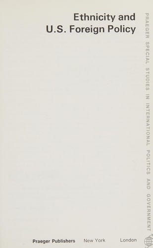 Ethnicity and U.S. foreign policy