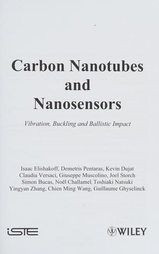 Carbon nanotubes and nanosensors
