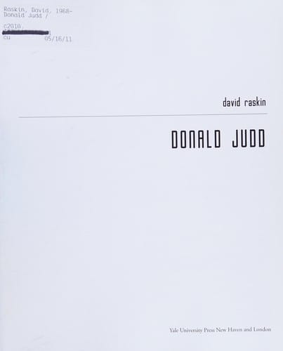 Donald Judd