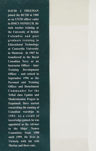 Canadian warship names