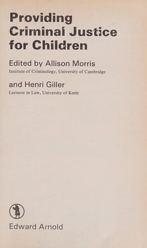 Providing criminal justice for children