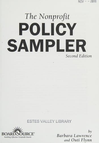 The nonprofit policy sampler