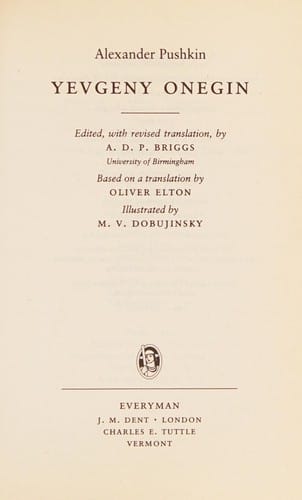 Yevgeny Onegin