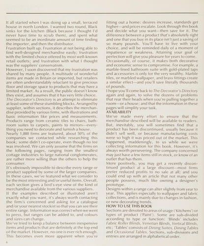 The decorator's directory