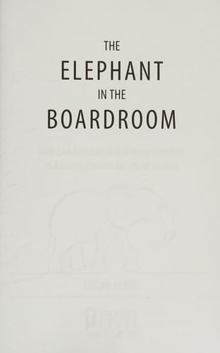 The elephant in the boardroom