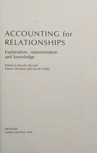 Accounting for relationships