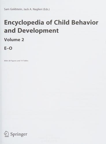 Encyclopedia of child behavior and development