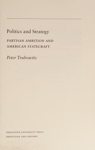 Politics and strategy