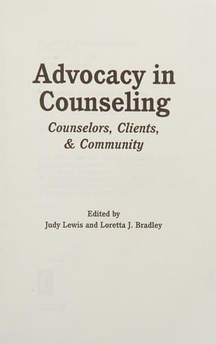 Advocacy in counseling