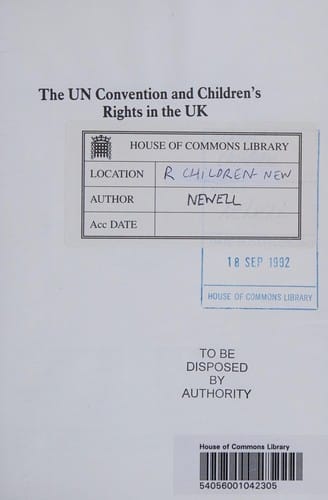 United Nations Convention and Children's Rights in the United Kingdom