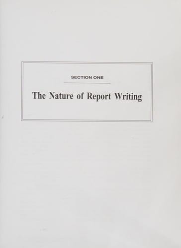 Report writing for criminal justice professionals