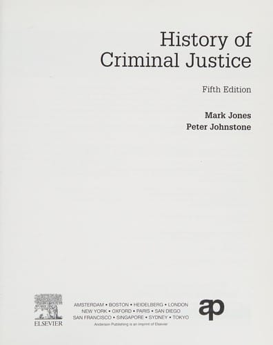 History of criminal justice
