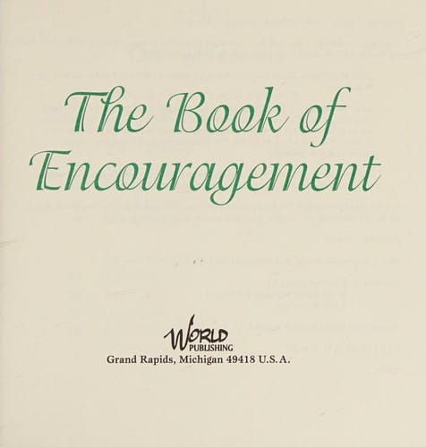The book of encouragement