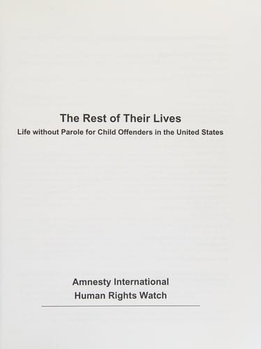 The rest of their lives