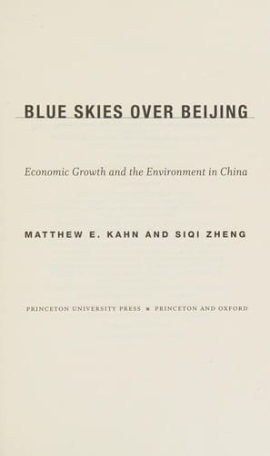 Blue skies over Beijing