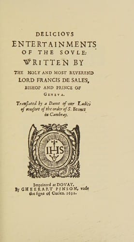 Delicious entertainments of the soule, 1632