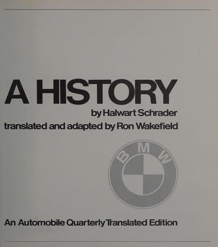 BMW, a history