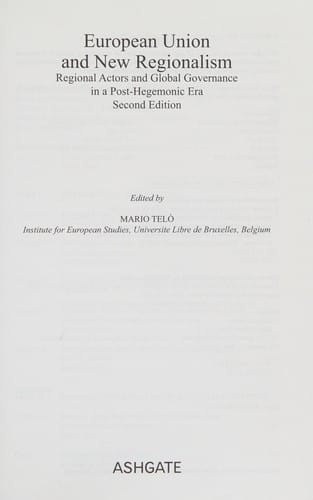 European Union and new regionalism