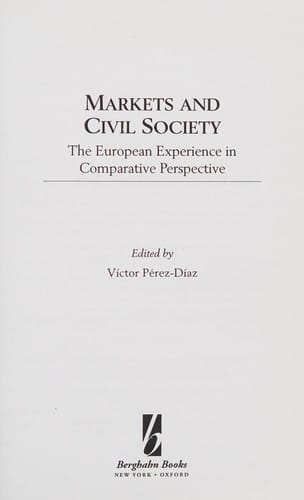 Markets and civil society