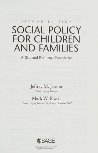 Social policy for children and families