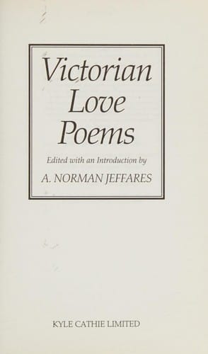 Victorian love poems