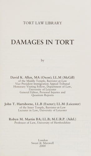 Damages in Tort